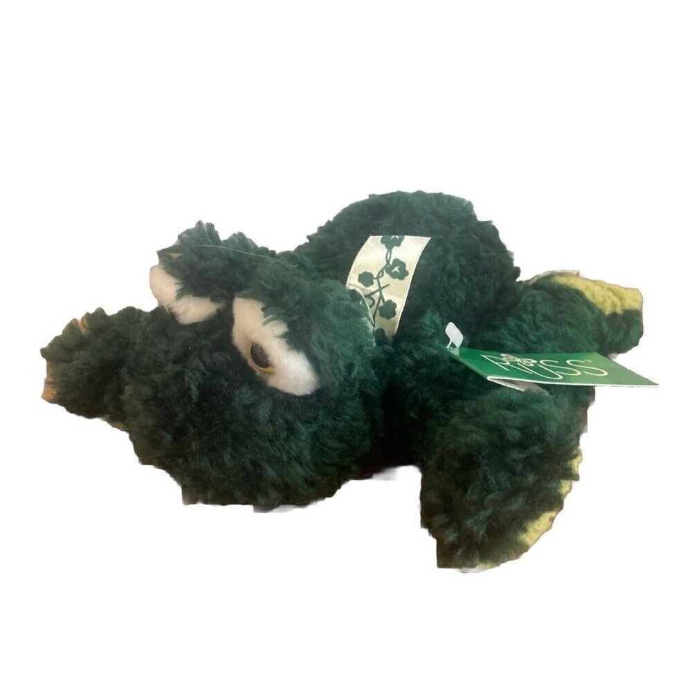 Russ Berrie Fitzpatrick Frog Plush Floppy St. Patrick’s Day Beanie Green Bow 8”